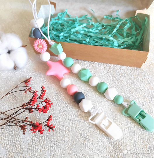 Держатель для соски, прорезывателя, ниблера