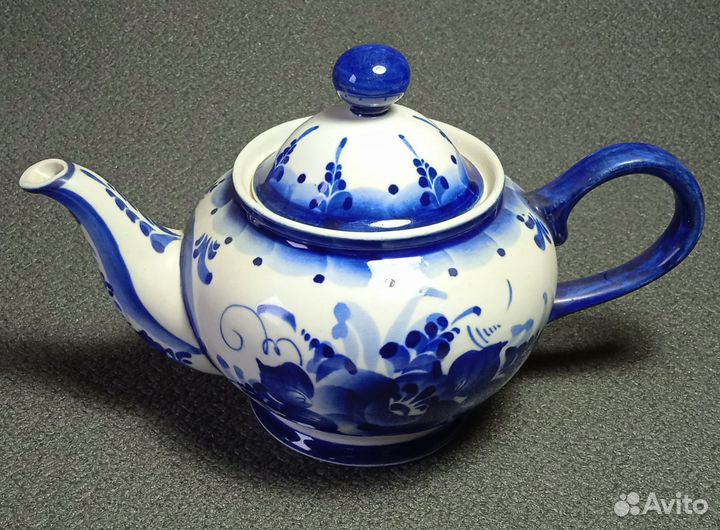 Заварочный чайник Гжель. Авторская работа