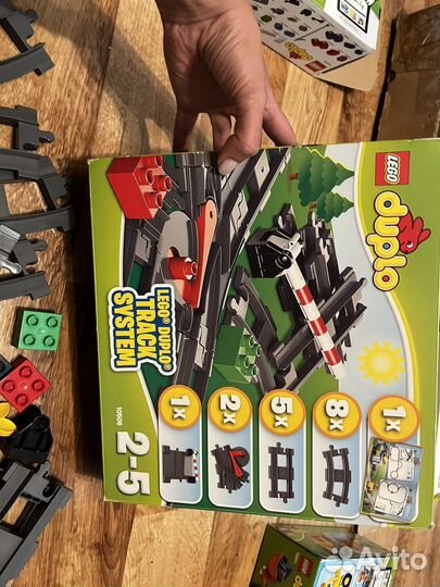 Lego duplo поезд и доп.рельсы