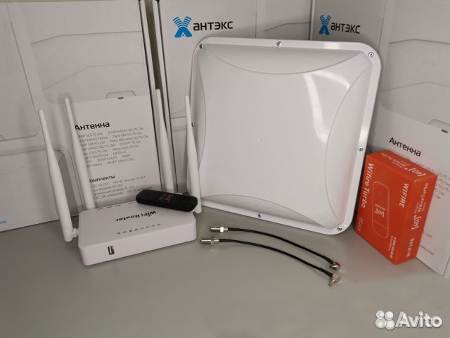 Модем 4G + Усилитель Антенна Безлимитный интернет