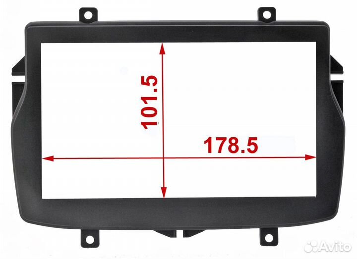 Рамка переходная LADA Vesta 2 Din