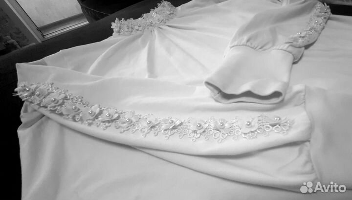 Блузка водолазка трикотажная нарядная