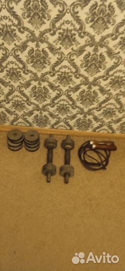 Гантели СССР и скакалка