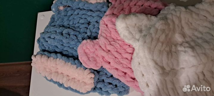 Балаклава вязаная с ушками В наличии