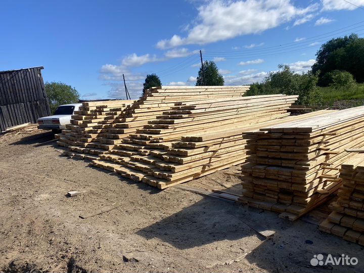 Доска обрезная сосна