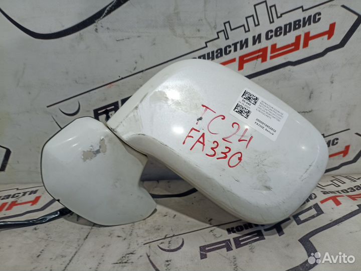 Зеркало nissan serena PC24 PNC24 RC24 TC24 TNC24 VC24 VNC24 7 контактов левое 96302CX870 белый, QX1