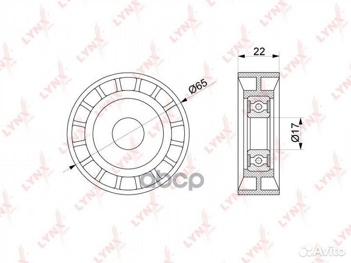 Ролик натяжной приводного ремня PB5261 lynxauto