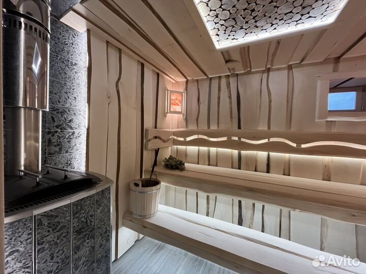 Отделка бань, парной и сауны под ключ Отделка бани