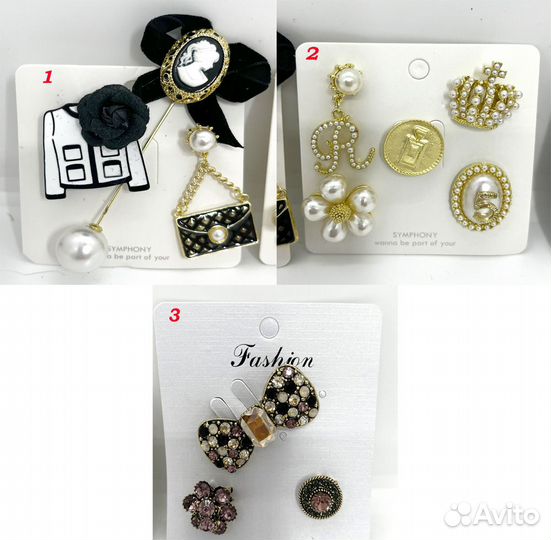 Брошь в стиле Шанель