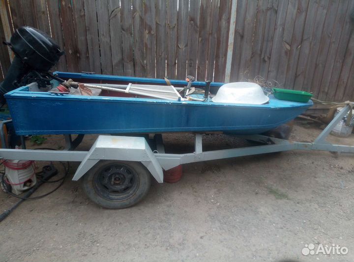 Лодка +москва10+прицеп