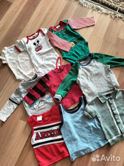 Вещи пакетом на мальчика 6-9 мес
