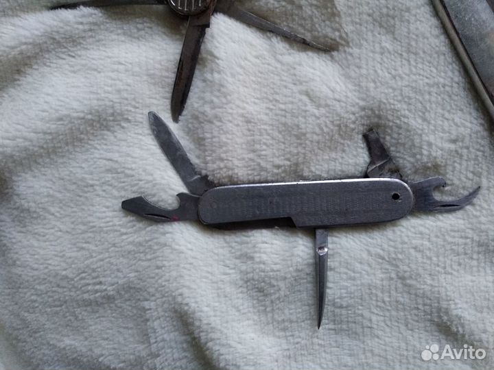 Нож складной СССР,ножницы СССР