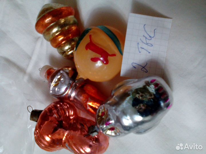 Елочные игрушки стекло
