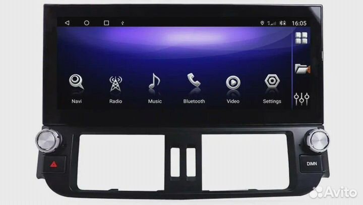 Штатная магнитола Carmedia Toyota Prado 2009-13