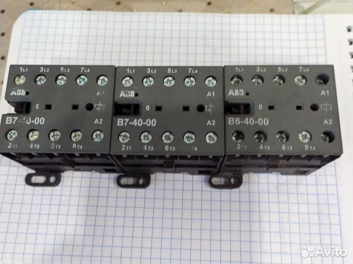 Мин контактор abb b7-40-00 b6-40-00