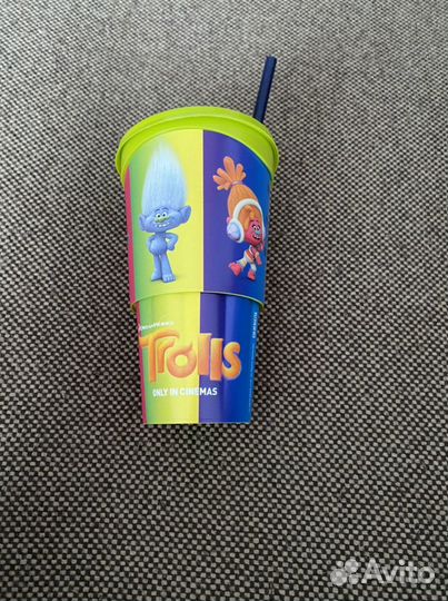 Стакан с троллями, раскраска, буклеты в подарок