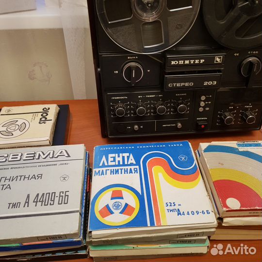 Катушки для магнитофона с записью