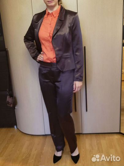 Офисный Брючный костюм женский 46 48 Burvin