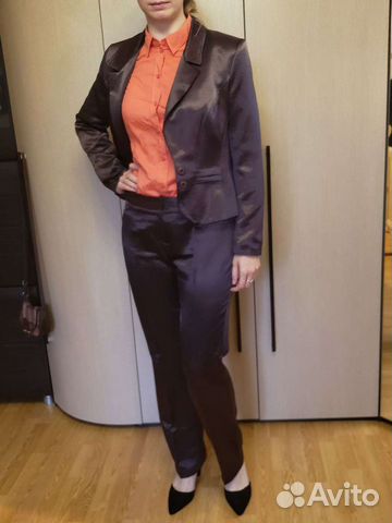 Офисный Брючный костюм женский 46 48 Burvin