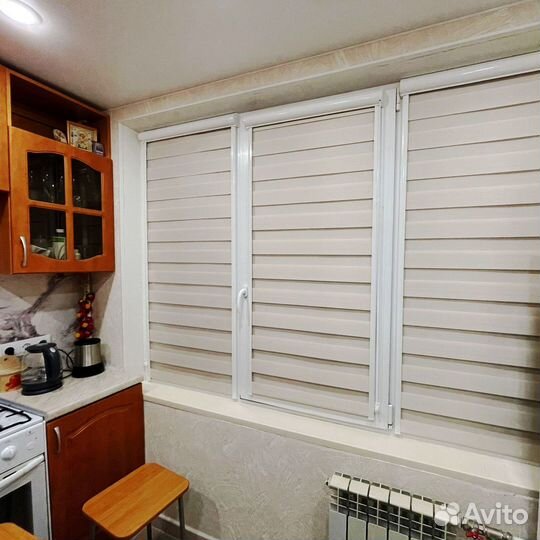 Рулонные шторы день-ночь