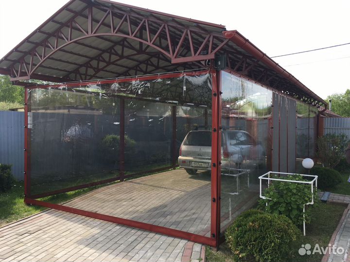 Мягкие окна для беседки, пвх пленка на отрез