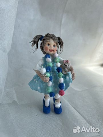 Ватная елочная игрушка