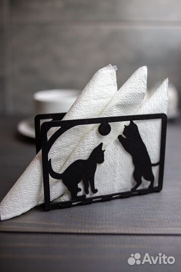 Салфетница металлическая