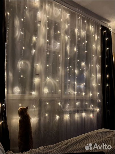Гирлянда штора +удлинитель 3 м