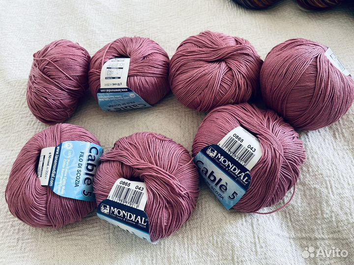 Пряжа cable5 mondial 7шт*50гр 350гр., цвет 0865