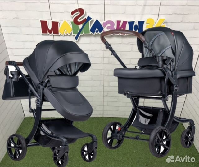 Коляска трансформер Aimile Original Autumn Экокожа