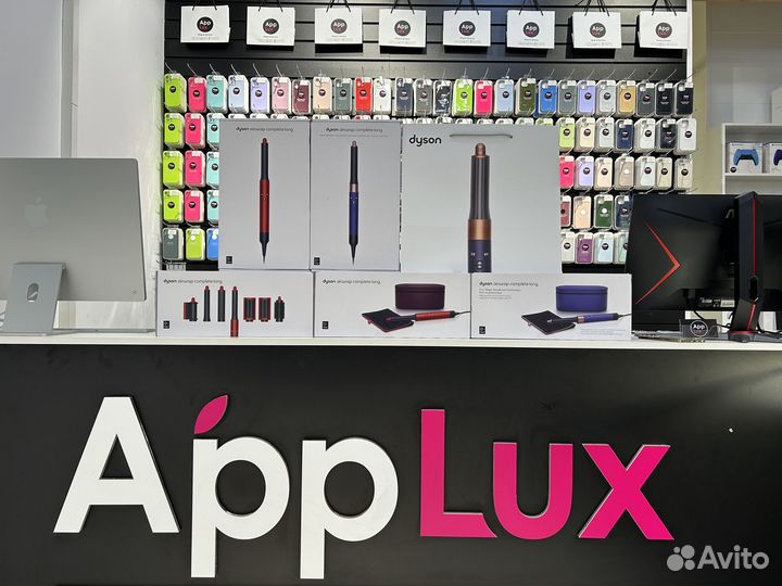 Dyson Airwrap Short (Синий/Розовый)