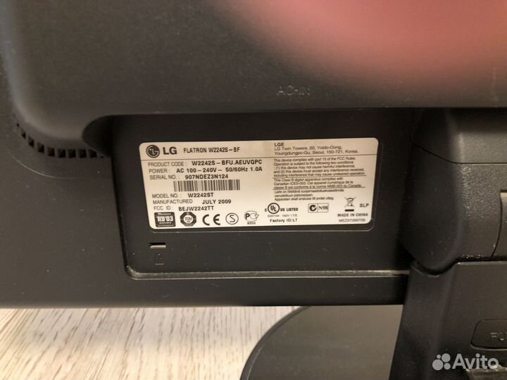 Монитор lg 22 дюйма