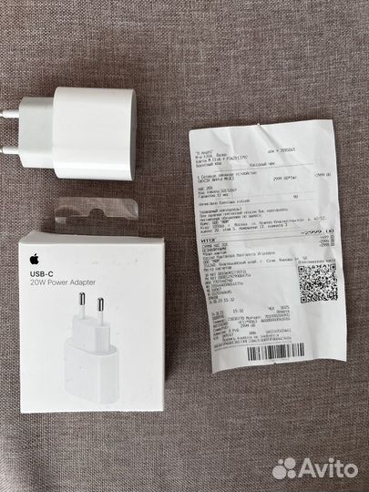Зарядный блок iPhone оригинал