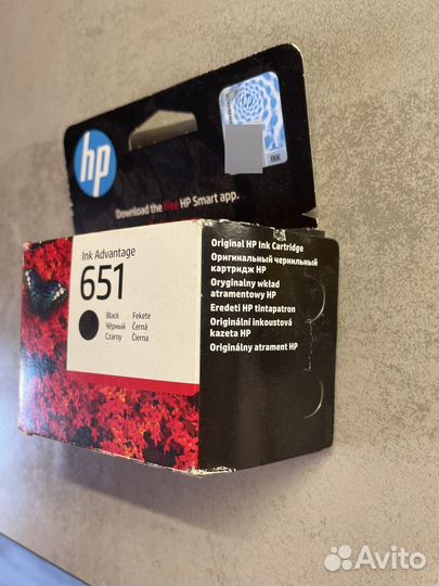 Оригинальный струйный картридж HP 651