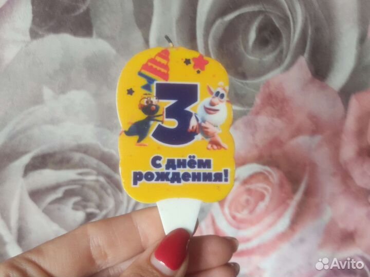 Свеча в торт Буба