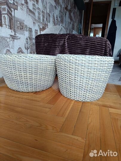 Корзины, кашпо из ротанга