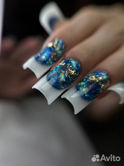 Маникюр,Педикюр, Выкладной френч. Наращивание