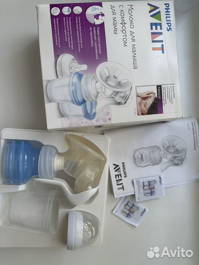 Молокоотсос philips avent + система хранения