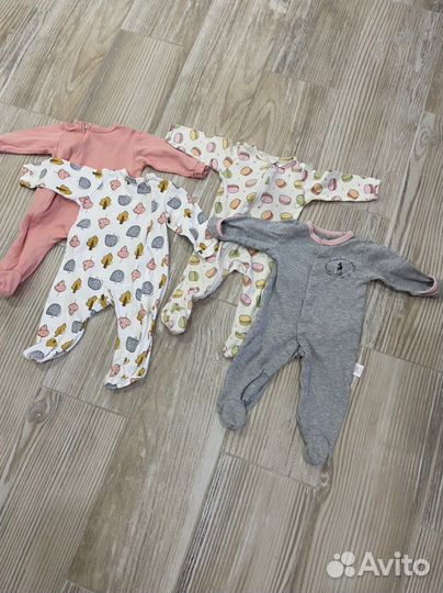 Комбинезоны Слипы для девочки 56 62 68 74