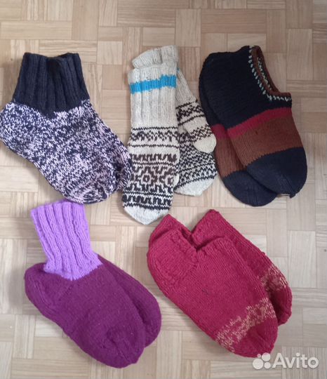Носки вязаные