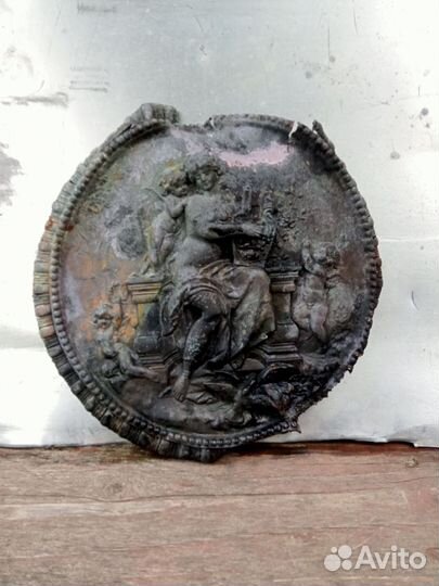 Старинная медная икона