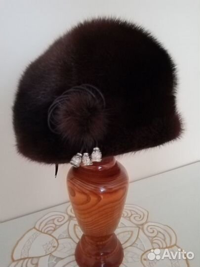 Шапка норковая женская