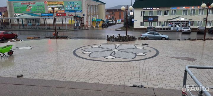 Укладка брусчатки