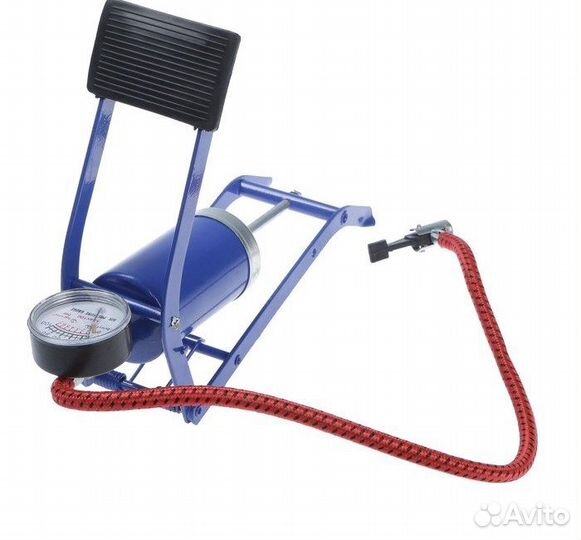 Насос ножной с манометром, 1 цилиндр