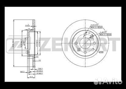 Тормозной диск передний Renault Sandero 07-12