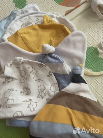 Шапочки на мальчка с рождения