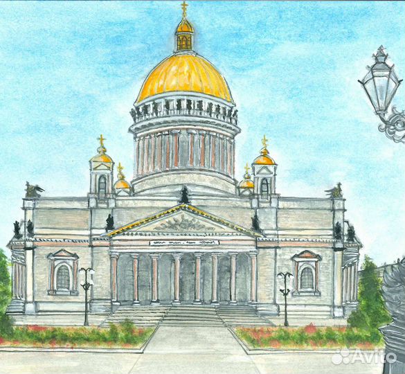Картина Акварель для интерьера