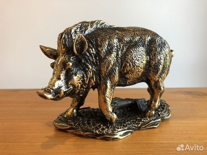 Кабан секач большой. Бронза
