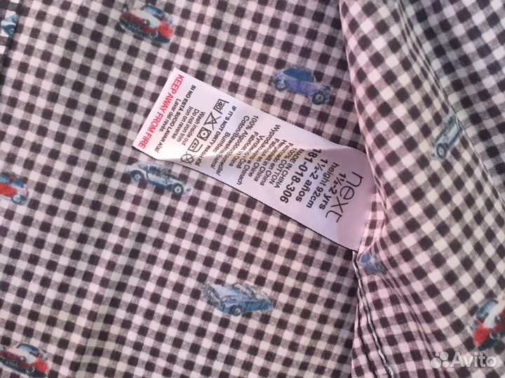 Рубашка next 1,5-2 year