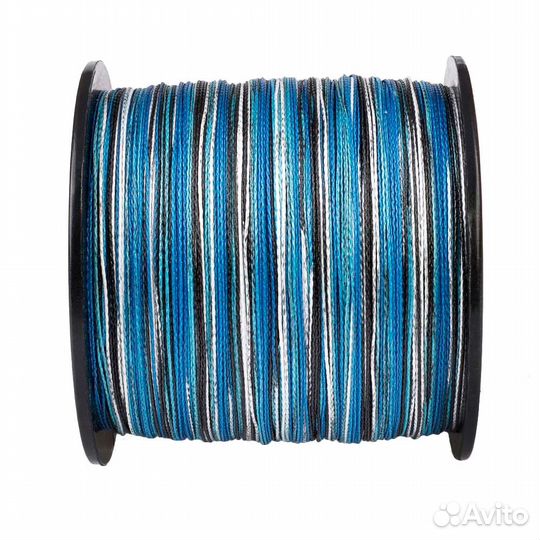 Плетеный шнур Hercules 4X Blue Camo 500 м, D 0,55